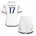 Tanie Strój piłkarski Real Madrid Lucas Vazquez #17 Koszulka Podstawowej dla dziecięce 2023-24 Krótkie Rękawy (+ szorty)